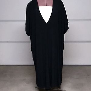 Ava &ViV, women's black dress V-neck 3X NWOT